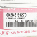 K2N351270 - Electrical: License Lamp for Kia Image