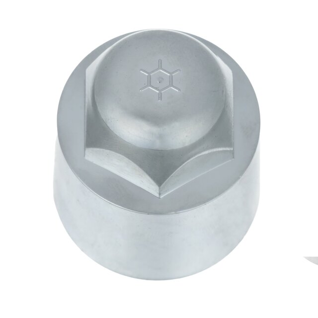 12499427 - Wheels: OEM NEW 07-14 GM Cadillac Chevrolet GMC Sierra Wheel Lug Nut Cap Chrome 12499427 for GM Image