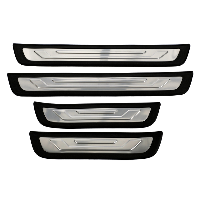 2PF45AC500 - Interior: OEM NEW 2011-2013 Kia Sorento Base Aluminum Door Step Scuff Plate Kit 2PF45AC500 for Kia Image