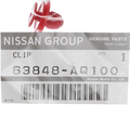 63848AQ100 - Body: Hinge Cover Clip for Nissan: Murano Image