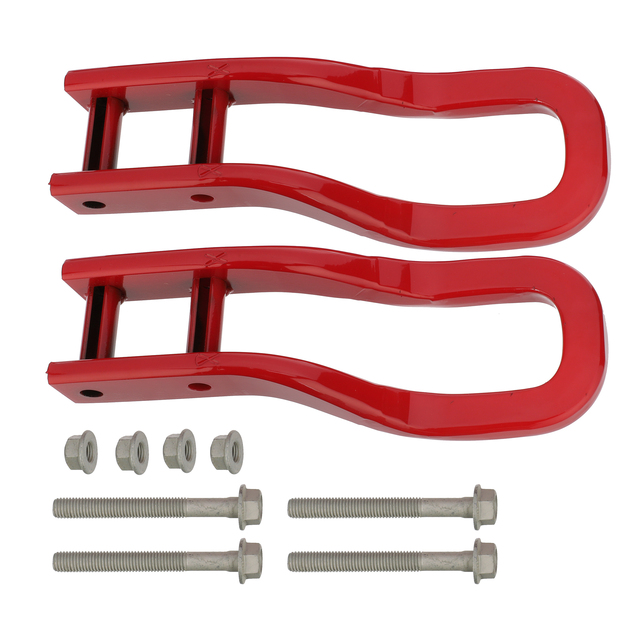 84513877 - Towing: 2020-2025 Chevrolet Front Recovery Hooks Red Silverado 2500 HD 3500 HD for Chevrolet: Silverado 2500 HD, Silverado 3500 HD Image