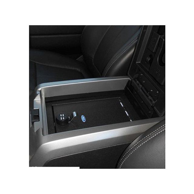 VFL3Z2806202A - Interior: 2016-2024 Ford F-Series Trucks Full Floor Center Console Vehicle Safe Vault for Ford: E-350 Super Duty, E-450 Super Duty, Expedition, F-150, F-250 Super Duty, F-350 Super Duty, F-450 Super Duty, F-550 Super Duty Image