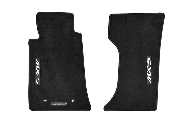 8BD20 - Interior: 2015 Mazda MX-5 Miata Front Right &amp; Left Carpet Floor Mats w/ Logo for Mazda: MX-5 Miata Image