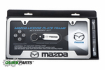 83Z40 - Exterior: License Plate Frame Gift Set, MAZDA Logo for Mazda: 2, 3, 5, 6, CX-3, CX-5, CX-7, CX-9, MPV, MX-5 Miata, RX-8, Tribute Image