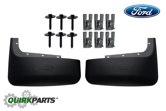 BC3Z16A550EB - Exterior: 2011-2015 Ford F250 F350 F450 F550 Rear Wheel Molded Splash Guard Mud Flaps OEM for Ford: E-350 Super Duty, E-450 Super Duty, F-250 Super Duty, F-350 Super Duty, F-450 Super Duty, F-550 Super Duty Image