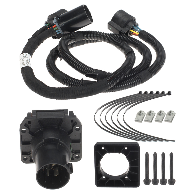 HC3Z15A416A - Towing: Trailer Wiring Harness - 7 Pin - In Bed for Ford: E-350 Super Duty, E-450 Super Duty, F-250 Super Duty, F-350 Super Duty, F-450 Super Duty, F-550 Super Duty Image