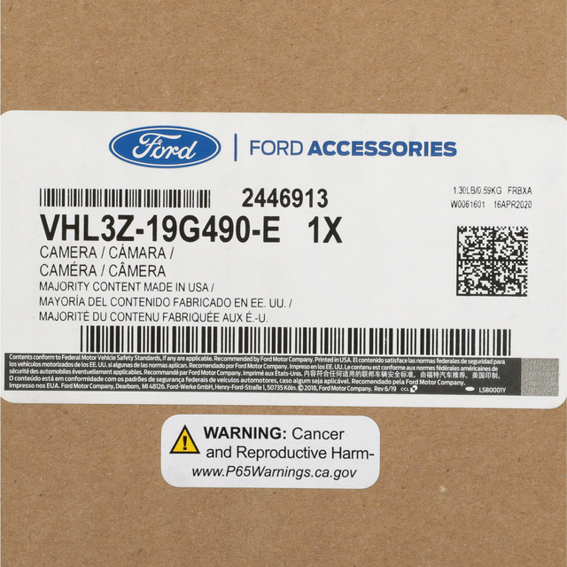 VSL3Z19G490C - : Camera Parking for Ford: Bronco, Bronco Sport, E-350 Super Duty, E-450 Super Duty, EcoSport, Edge, Escape, Expedition, Explorer, F-150, F-250 Super Duty, F-350 Super Duty, F-450 Super Duty, F-550 Super Duty, Maverick, Mustang, Mustang Mach-E, Ranger, Transit Connect, Transit-150, Transit-250, Transit-350, Transit-350 HD | Lincoln: Aviator, Continental, Corsair, MKZ, Nautilus, Navigator Image