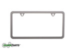83Z09 - Exterior: License Plate Frame - Brushed Slimline for Mazda: 2, 3, 5, 6, CX-3, CX-5, CX-7, CX-9, MPV, MX-5 Miata, RX-8, Tribute Image