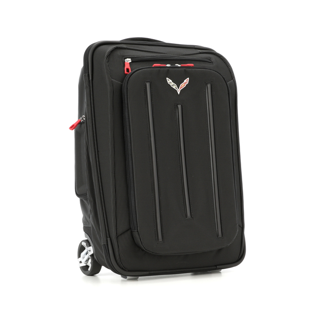 22970468 - Interior: OEM NEW 2017-19 GM Chevrolet Corvette Roller Luggage Suitcase Jet Black 22970468 for GM Image