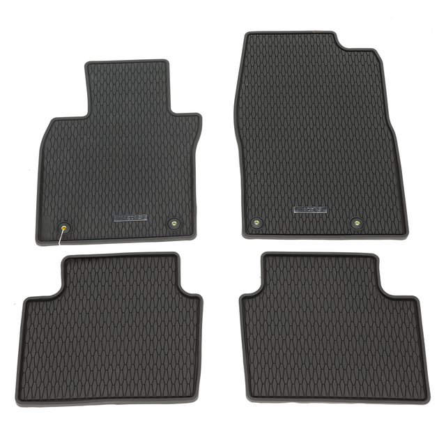BCKAV0350A - Interior: 2019-2023 Mazda 3 Front &amp; Rear All Weather Floor Mat - Low Wall - Set of 4 for Mazda: 3 Image
