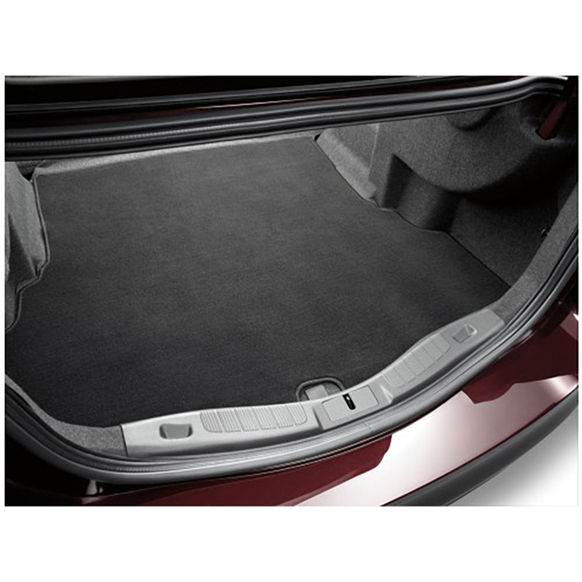 DS7Z5413046BA - Interior: 2013-2016 Ford Fusion Hybrid Black Carpeted Trunk Cargo Mat Liner Rug OEM for Ford Image