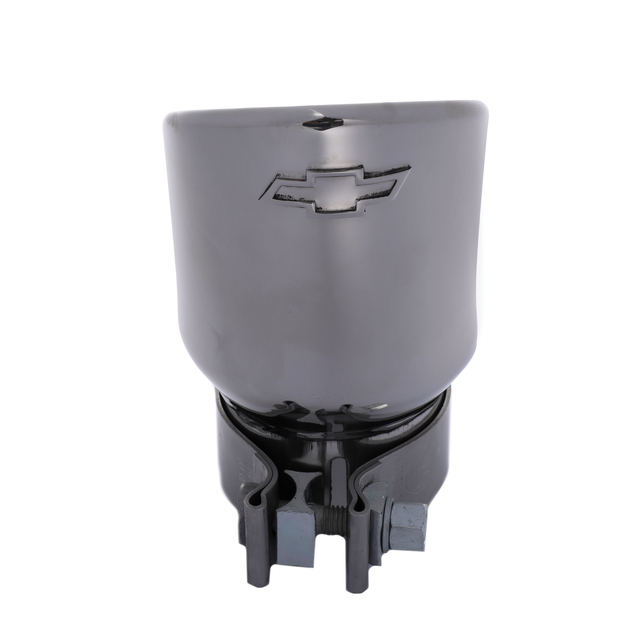 84439200 - Exterior: 2007-2025 Chevrolet Exhaust Tail Pipe Tip Dual Wall Angle Cut Chrome for Chevrolet: Avalanche, Colorado, Suburban, Suburban 1500, Suburban 2500, Suburban 3500 HD, Tahoe Image