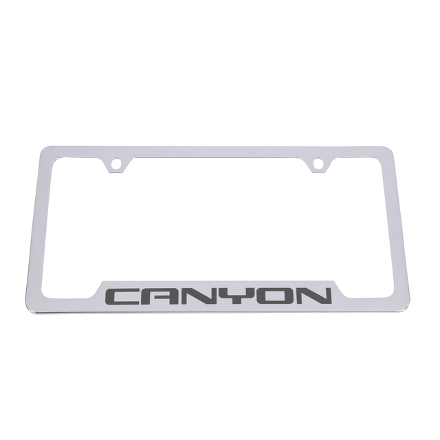 19330375 - Exterior: OEM NEW 2004-2021 GM GMC Canyon License Plate Frame by Baron in Chrome 19330375 for GM Image