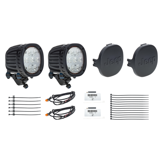 82215386AC - Lighting &amp; Electrical Accessories: Off-Road Led Lights, Seven-Inch for Jeep: Gladiator, Wrangler Image