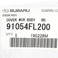 91054FL200 - Body: Lower Cover for Subaru: Crosstrek, Forester Image