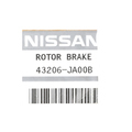 43206JA00B - Brakes: Rotor for Nissan: Altima Image