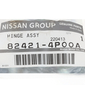 824214P00A - Body: Upper Hinge for Nissan: Maxima, Murano, Qashqai, Quest, Rogue, Rogue Select, Rogue Sport, Sentra Image
