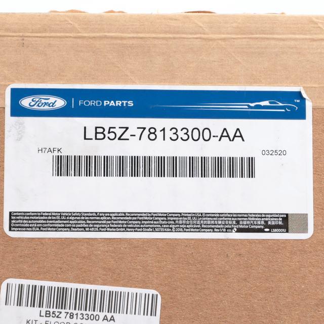 LB5Z7813300AA - Interior: 2020 -2022 Ford Explorer Front &amp; Rear All Weather Floor Mat Tray for Ford: Explorer, Transit Connect Image