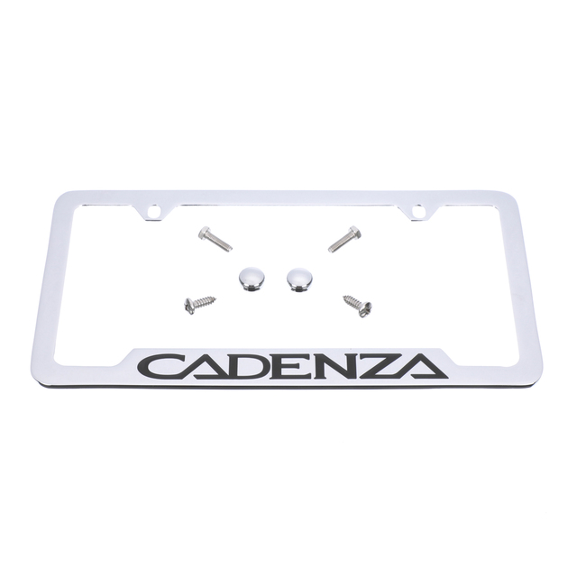 UR013AY100VG - Exterior: OEM NEW 2014-2018 Kia Cadenza License Plate Frame Chrome Lower Logo UR013AY100VG for Kia Image