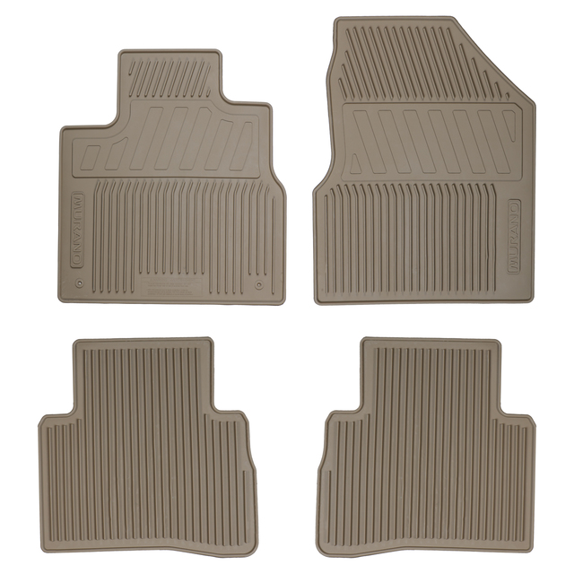 999E1CW001 - Interior: 2009-2014 Nissan Murano Beige All Weather Vinyl Floor Mats 4pc Set OEM NEW for Nissan: Murano Image