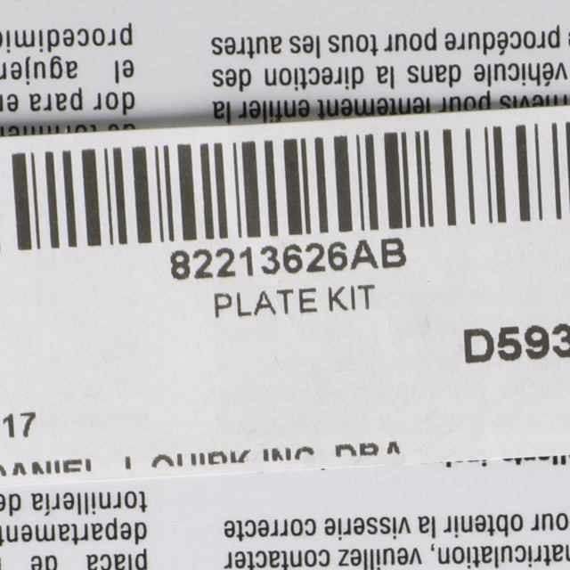 82213626AB - Exterior Accessories: 1999-2014 Jeep Grand Cherokee License Plate Frame Satin Black GENUINE OEM NEW for Jeep: Grand Cherokee, Grand Cherokee L, Grand Cherokee WK Image