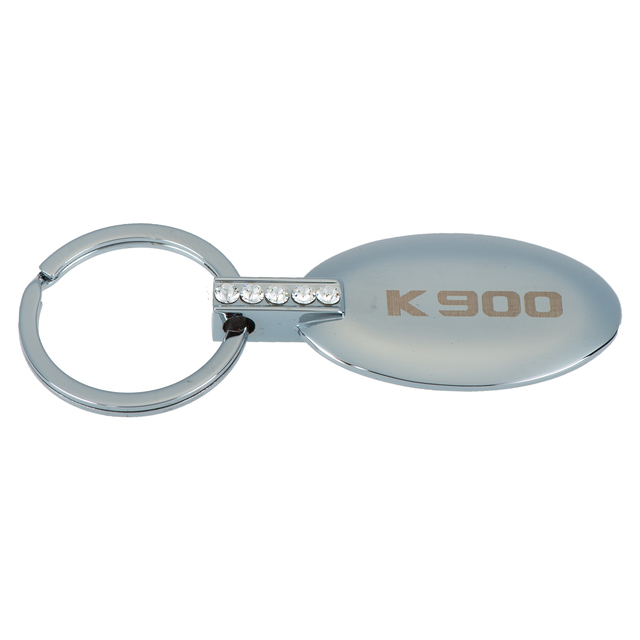 KH014AY741 - Keychain: OEM NEW 2016-20 Kia Cadenza Optima Chrome Oval Key Chain w/ K900 Logo KH014AY741 for Kia Image