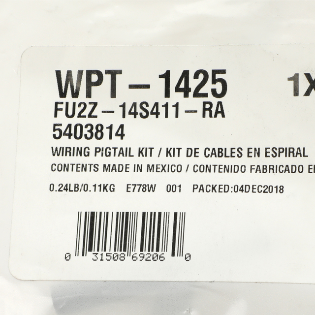 Wire Assembly FU2Z-14S411-RB | QuirkParts