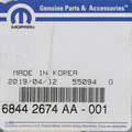 68442674AD - : Nameplate for Mopar Image