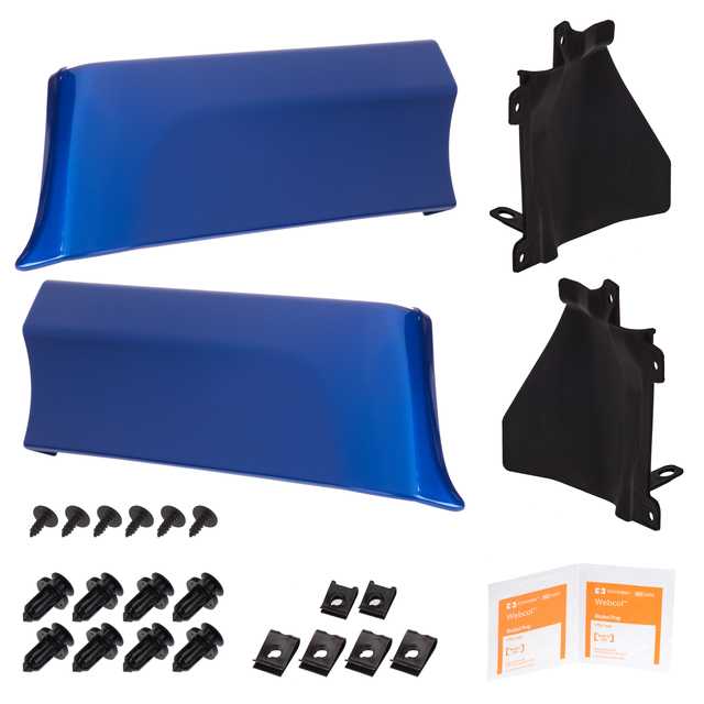J101SVA000E4 - Exterior: OEM NEW 2016-2020 Subaru WRX STI Splash Guards Rear Aero WR- Blue J101SVA000E4 for Subaru: WRX Image
