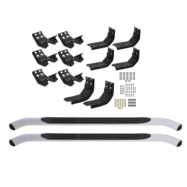 YC3Z16450DA - Exterior: 4 In Chromed Aluminum Step Bars - Supercab for Ford: E-350 Super Duty, E-450 Super Duty, F-250 Super Duty, F-350 Super Duty, F-450 Super Duty, F-550 Super Duty Image