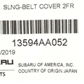 13594AA052 - : 1999-2012 Subaru Engine Outer Timing Cover Gasket Legacy Impreza Forestor Outback 2.5L for Subaru: Baja, Forester, Impreza, Legacy, Outback Image