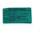 19317774 - : Air Conditioning Refrigerant Warning Label for GM Image