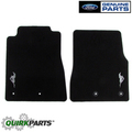 BR3Z6313086CE - : 2013-2014 Ford Mustang Floor Mats Carpeted Front Black WithPony Logo OEM NEW for Ford Image