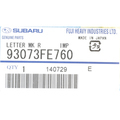 93073FE760 - : Nameplate for Subaru: Impreza Image