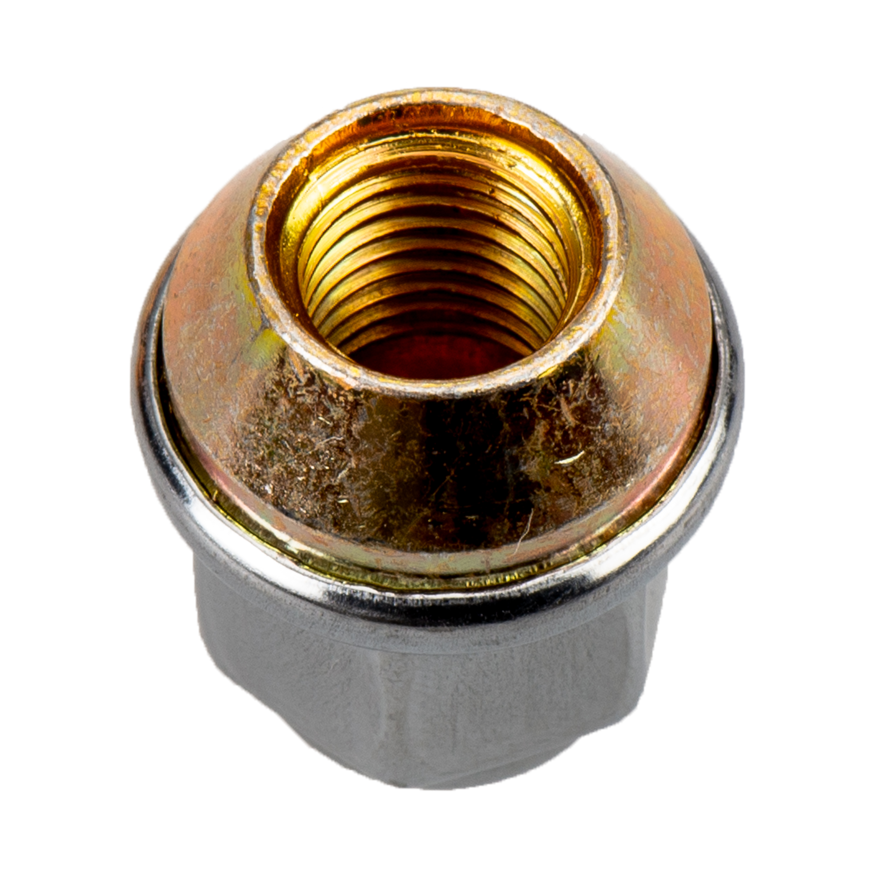 6509769AA - Wheels, Covers and Jacks: Wheel Lug Nut for Chrysler: 200, 300M, Concorde, Pacifica, PT Cruiser, Sebring, Town &amp; Country, Voyager | Dodge: Avenger, Caliber, Caravan, Grand Caravan, Intrepid, Journey, Neon, Stratus | Jeep: Compass, Patriot | Ram: C/V Image