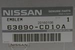 63890CD10A - Body: Emblem for Nissan: 350Z Image