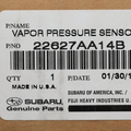 22627AA14B - : OEM NEW 2000-02 Subaru Legacy 2.5L Fuel Tank Pressure Sensor Assembly 22627AA14B for Subaru Image