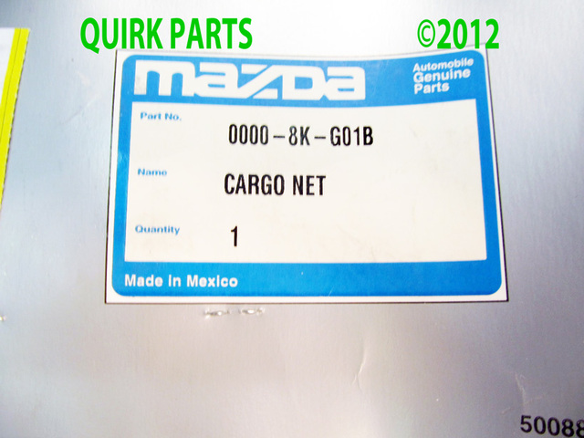 8KG01B - Interior: Cargo Net for Mazda: 3, 6, Tribute Image