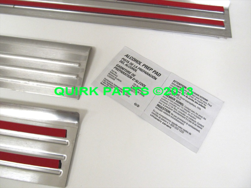 17802415 - Interior: Chevy GMC Cadillac Stainless Steel Step Plate OEM NEW Genuine for Cadillac: Escalade, Escalade ESV, Escalade EXT | Chevrolet: Avalanche, Silverado 1500, Silverado 1500 Classic, Silverado 1500 HD Classic, Silverado 2500 HD, Silverado 2500 HD Classic, Silverado 3500 Classic, Silverado 3500 HD, Suburban 1500, Suburban 2500 | GMC: Sierra 1500, Sierra 1500 Classic, Sierra 1500 HD, Sierra 1500 HD Classic, Sierra 2500, Sierra 2500 HD, Sierra 2500 HD Classic, Sierra 3500, Sierra 3500 Classic, Sierra 3500 HD, Yukon, Yukon XL 1500, Yukon XL 2500 Image