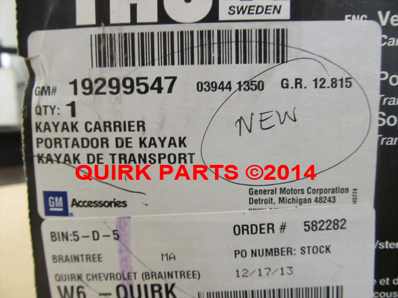 19419506 - Hauling: Kayak Storage Mount for Buick: Enclave, Encore, Encore GX, Envision, Regal Sportback, Regal TourX | Cadillac: Escalade, Escalade ESV, LYRIQ, SRX, XT4, XT5, XT6 | Chevrolet: Avalanche, Blazer, Blazer EV, Bolt EUV, Bolt EV, Captiva Sport, Colorado, Cruze, Cruze Limited, Equinox, Equinox EV, Silverado 1500, Silverado 1500 LTD, Silverado 2500 HD, Silverado 3500 HD, Silverado EV, Sonic, Suburban, Suburban 1500, Suburban 2500, Suburban 3500 HD, Tahoe, Trailblazer, Traverse, Trax | GMC: Acadia, Acadia Limited, Canyon, Sierra 1500, Sierra 1500 Limited, Sierra 2500 HD, Sierra 3500 HD, Sierra EV, Terrain, Yukon, Yukon XL, Yukon XL 1500, Yukon XL 2500 Image