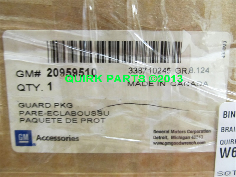 20959510 - Exterior: Splash Guards, Molded, Rear, Painted for Chevrolet: Tahoe | GMC: Yukon Image