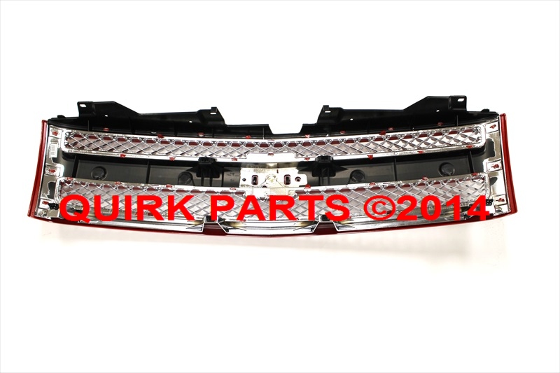22767483 - Exterior: 2007-2013 Chevy Silverado Front Victory Red &amp; Chrome Grille Assembly OEM NEW for Chevrolet: Silverado 1500, Silverado 1500 Classic, Silverado 1500 HD Classic, Silverado 2500 HD, Silverado 2500 HD Classic, Silverado 3500 Classic, Silverado 3500 HD Image