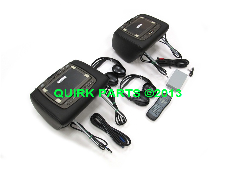 22840267 - Audio/Video: Chevy GMC Dual Vinyl Headrest DVD Player System OEM NEW for Chevrolet: Avalanche, Silverado 1500, Silverado 1500 Classic, Silverado 1500 HD Classic, Silverado 2500 HD, Silverado 2500 HD Classic, Silverado 3500 Classic, Silverado 3500 HD, Suburban 1500, Suburban 2500, Tahoe | GMC: Sierra 1500, Sierra 1500 Classic, Sierra 1500 HD Classic, Sierra 2500 HD, Sierra 2500 HD Classic, Sierra 3500 Classic, Sierra 3500 HD, Yukon, Yukon XL 1500, Yukon XL 2500 Image