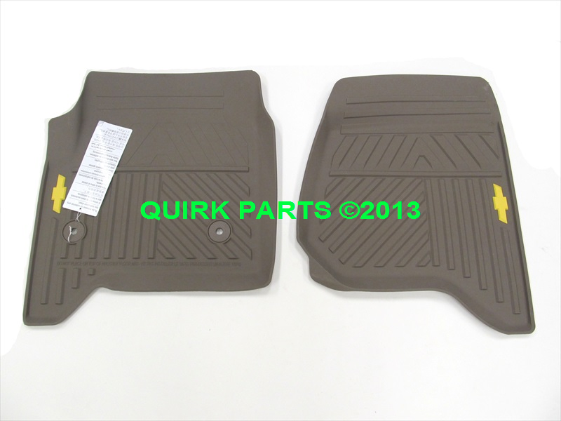 84039116 - Interior: OEM NEW 14-19 GM Chevrolet Silverado Floor Mats All Weather Front Dune 84039116 for Chevrolet: Silverado 1500, Silverado 1500 LD, Silverado 2500 HD, Silverado 3500 HD Image
