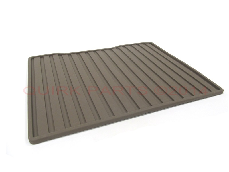 23132630 - Interior: 2015 Yuokon Tahoe Rear Pass Through All Weather Floor Mat Beige Tan OEM NEW for Cadillac: Escalade, Escalade ESV | Chevrolet: Suburban, Suburban 3500 HD, Tahoe | GMC: Yukon, Yukon XL Image