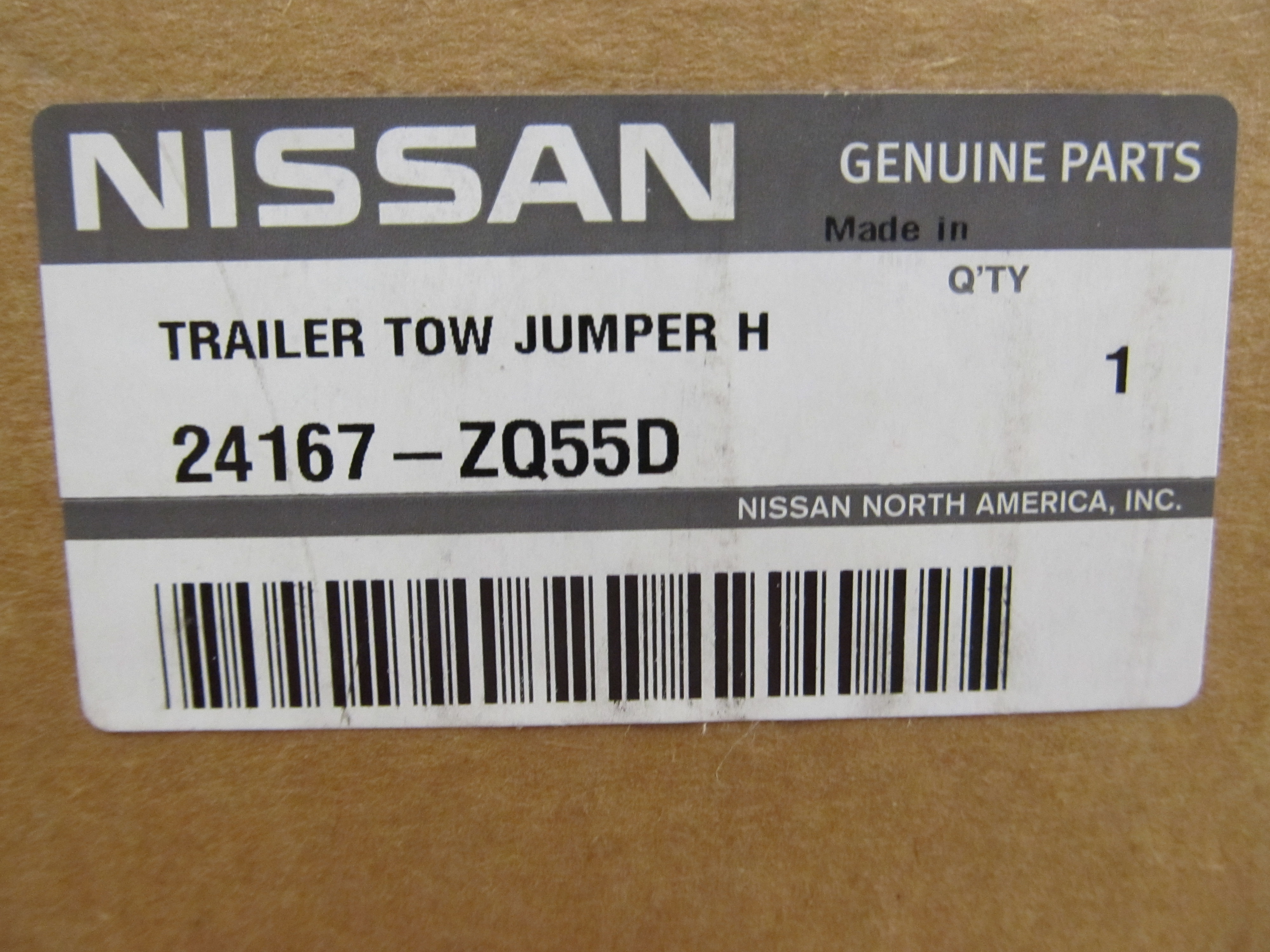 24167ZQ55D - Serviceable Components: OEM NEW 2008-2015 Nissan Armada Platinum SV 5.6L Trailer Tow Harness 24167-ZQ55D for Nissan: Altima, Armada Image