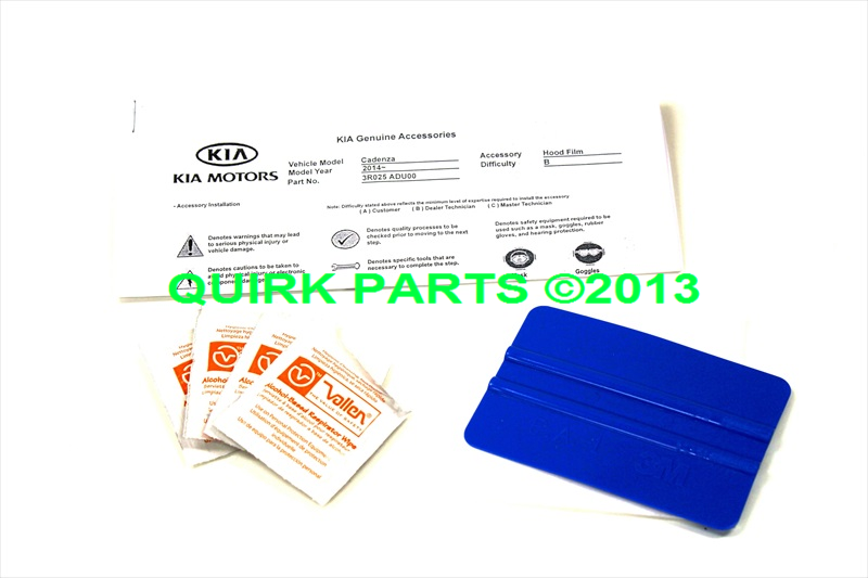 3R025ADU01 - Exterior: 2014 Kia Cadenza Hood Protector Applique OEM BRAND NEW Genuine Part #3R025-ADU00 for Kia Image