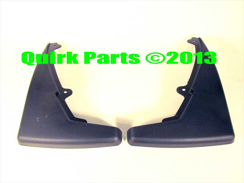 5R3Z16A550BA - Exterior: 2005-2009 Ford Mustang GT Rear Black Moulded Splash Mud Guards Mud Flaps OEM NEW for Ford: Mustang Image