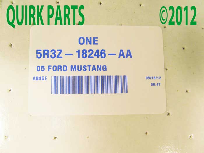 5R3Z18246AA - Exterior: 2007-2014 Ford Mustang Coupe Side Window Deflector Air Rain Guards OEM BRAND NEW for Ford: Mustang Image