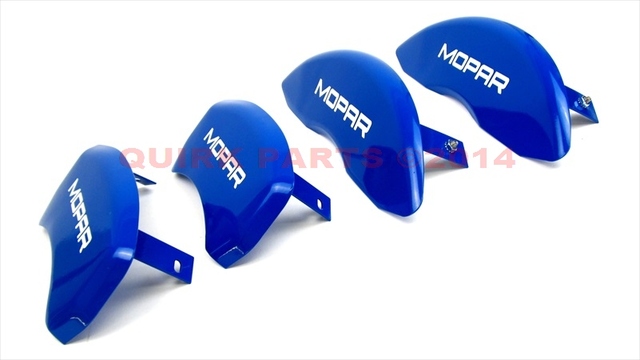 82213143 - Performance: 09-12 Challenger Charger 3.6L V6 BRAKE CALIPER COVER KIT WITH LOGO OEM NEW MOPAR for Chrysler: 300 | Dodge: Challenger, Charger Image